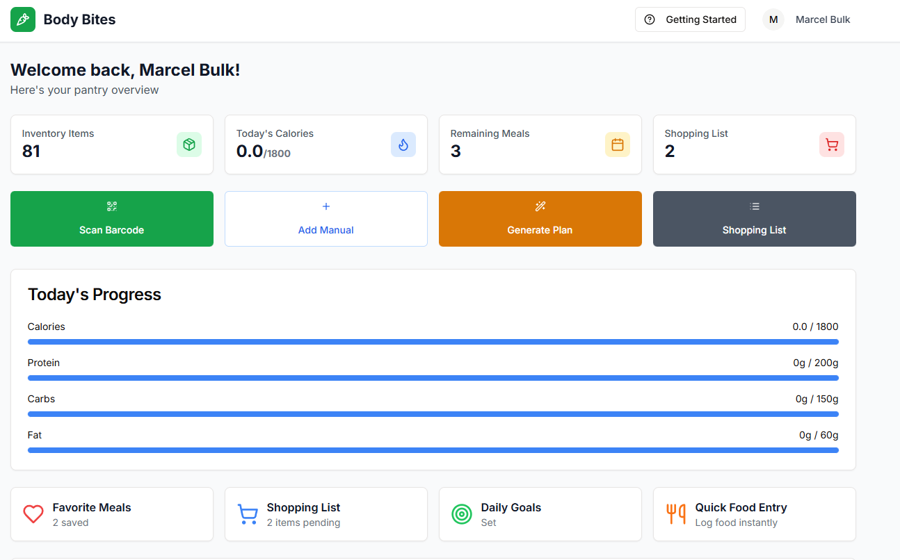 Daily Progress Dashboard